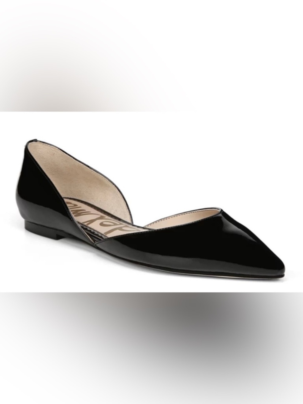 Brand new Sam Edelman Black Patent Leather Pointed D'Orsay Flats in Size 9
